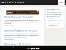 Tablet Screenshot of manchasdelacara.org